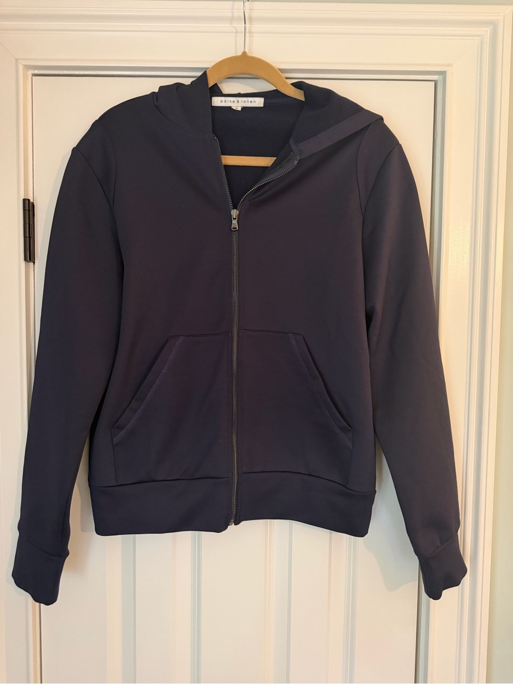 Parke & Ronen Navy Blue Men’s Zip Up Jacket Size Small